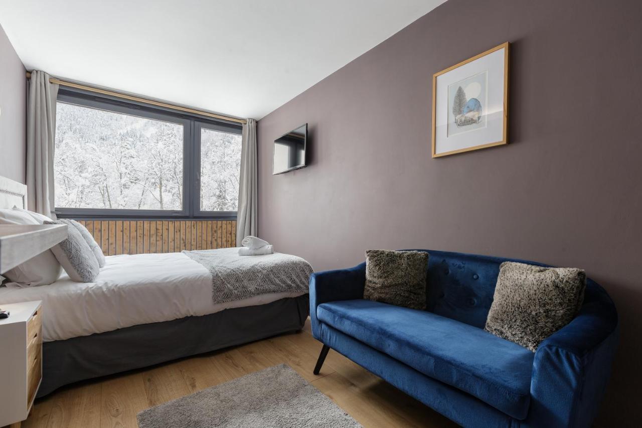 Beautiful Mountain View Studio By The Lake Chamonix Exteriör bild